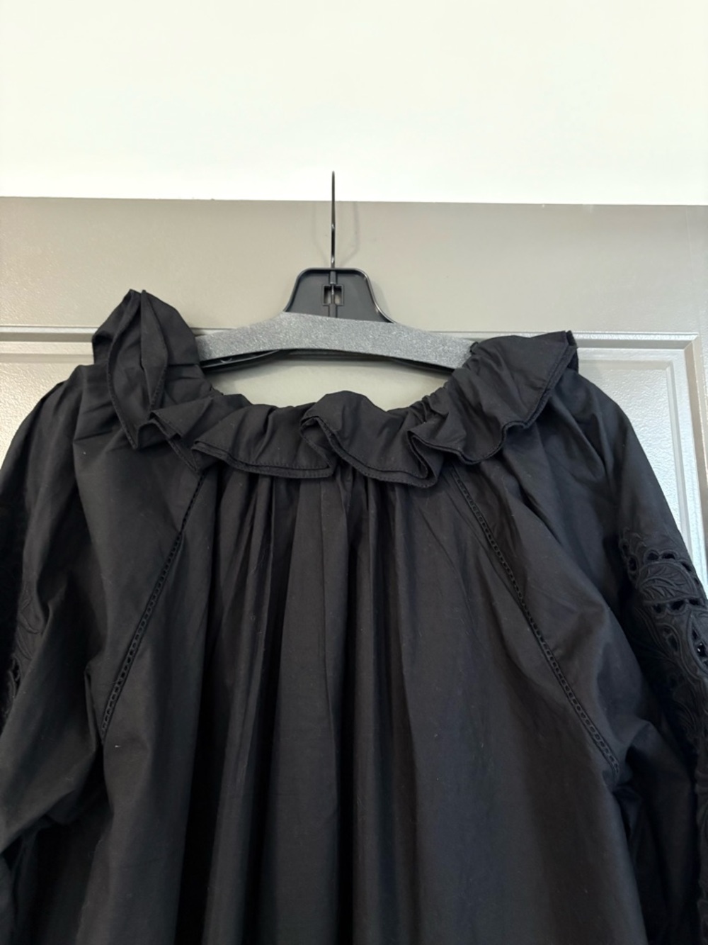 Scarlett Poppies Antonina Black Poplin Top - Picture 4 of 9
